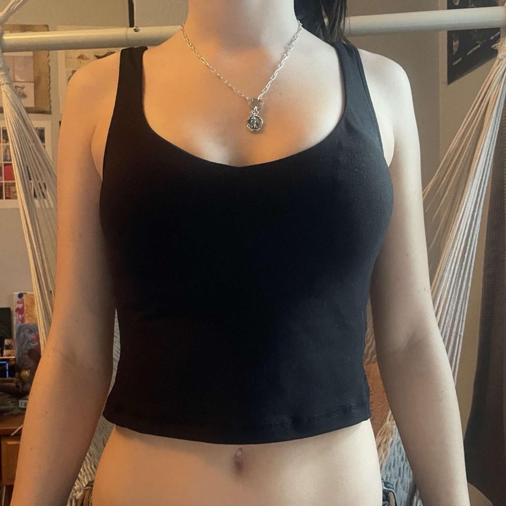black tank top